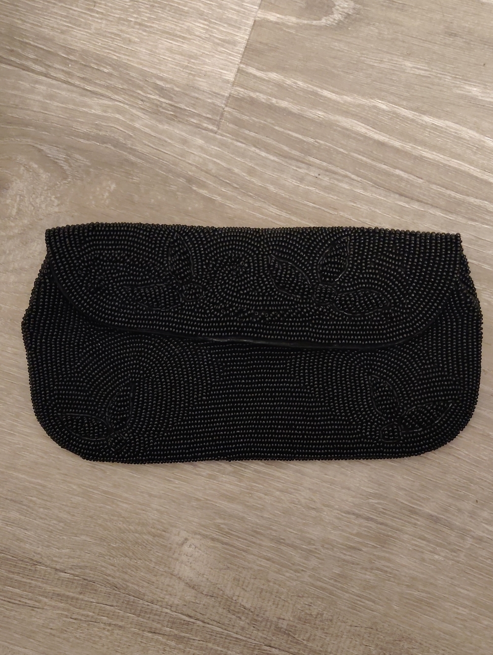 Beaded Black  Evening Clutch